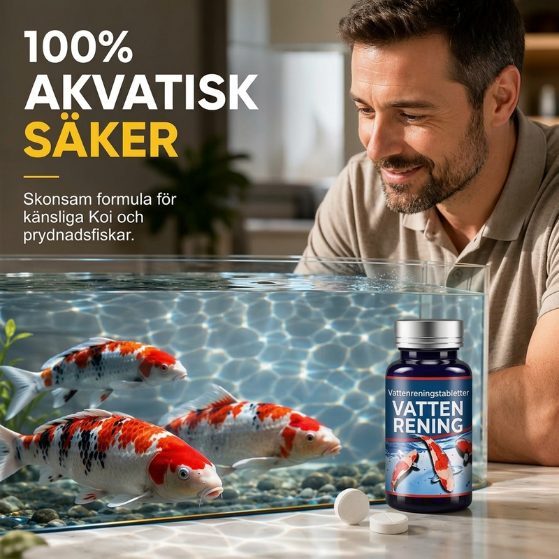 🐠💧 50 % RABATT NÅ! 💧🐠 Profesjonelle vannrensetabletter for akvarium – fremmer nyttige bakterier, biologisk filtrering og enkel bruk – perfekt for klarere vann og sunne fisker 🌊✨