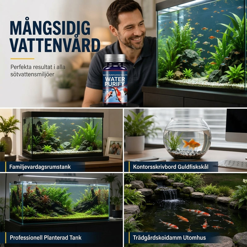 🐠💧 50 % RABATT NÅ! 💧🐠 Profesjonelle vannrensetabletter for akvarium – fremmer nyttige bakterier, biologisk filtrering og enkel bruk – perfekt for klarere vann og sunne fisker 🌊✨