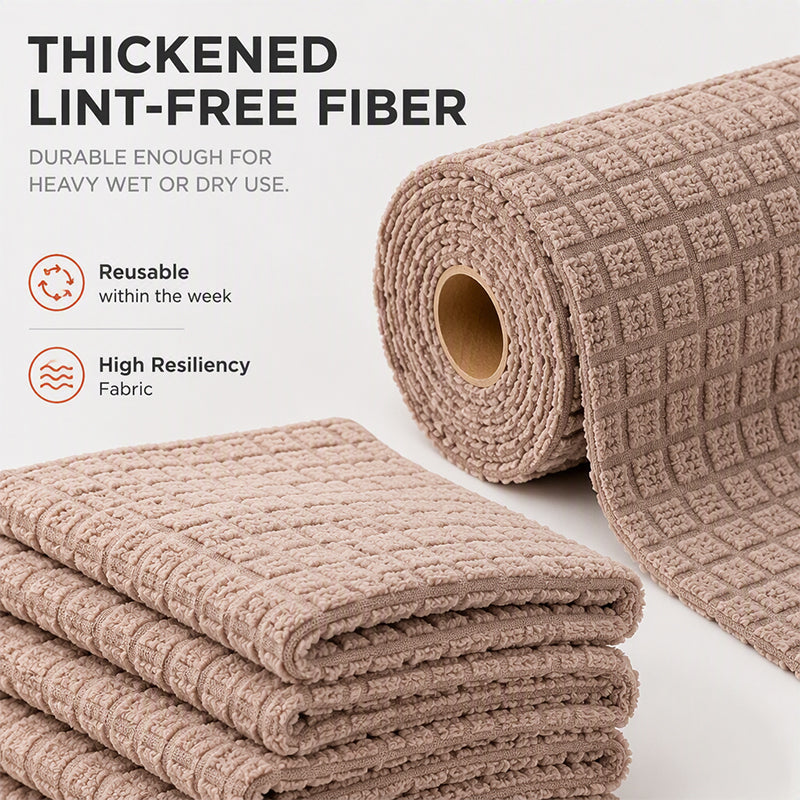 Rull med avrivbare rengjøringskluter av mikrofiber