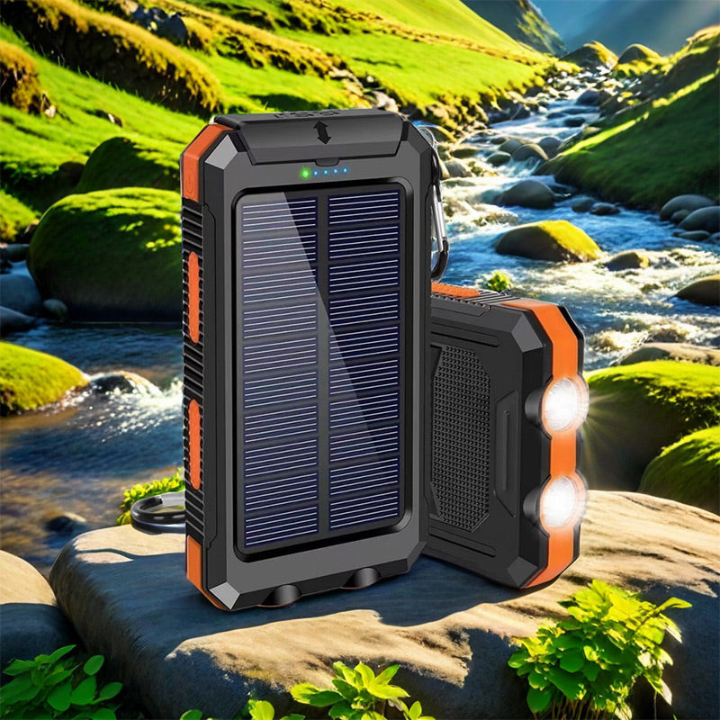 ⏳Kun for en kort tid – 50% RABATT ⏰Solenergi Power Bank