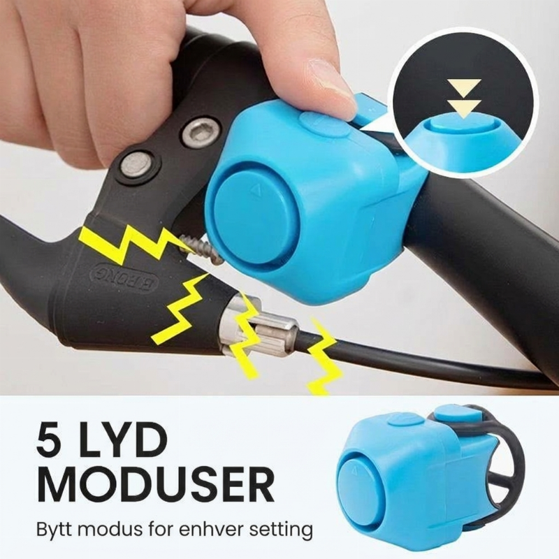 📢 📢 Siste dag: 50 % rabatt📢Elektrisk sykkelhorn med 5 moduser