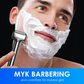 ⚡Oppladbar elektrisk barbermaskin for menn med folie – Effektiv og grundig barbering, trådløs og bærbar barbermaskin for våt og tørr barbering til daglig pleie