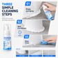 🚿 50 % RABATT NÅ! ✨ Rengjøringsmousse for toalettfuger – skum som fester seg, løser opp smuss i sprekker og gir glans – perfekt til badet 🧼