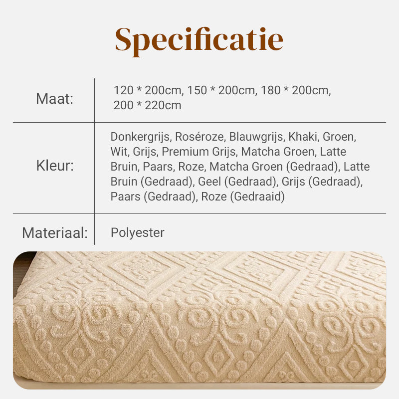 🛏️ 360° elastisk, mykt strikket laken med strikk rundt hele kanten☁️ – Mykt, tettsittende og enkelt å trekke på, koselig komfort til enhver seng ✨