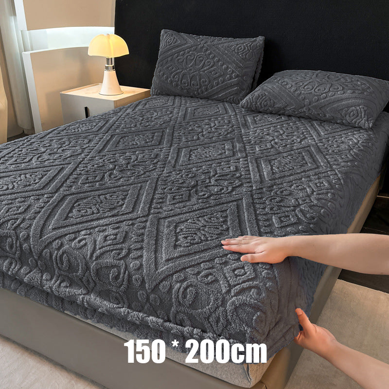 🛏️ 360° elastisk, mykt strikket laken med strikk rundt hele kanten☁️ – Mykt, tettsittende og enkelt å trekke på, koselig komfort til enhver seng ✨