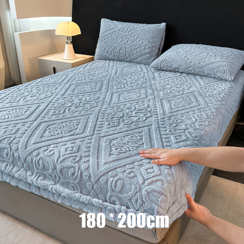 🛏️ 360° elastisk, mykt strikket laken med strikk rundt hele kanten☁️ – Mykt, tettsittende og enkelt å trekke på, koselig komfort til enhver seng ✨