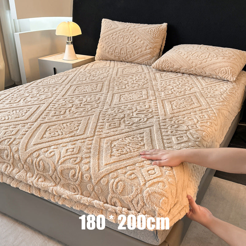 🛏️ 360° elastisk, mykt strikket laken med strikk rundt hele kanten☁️ – Mykt, tettsittende og enkelt å trekke på, koselig komfort til enhver seng ✨