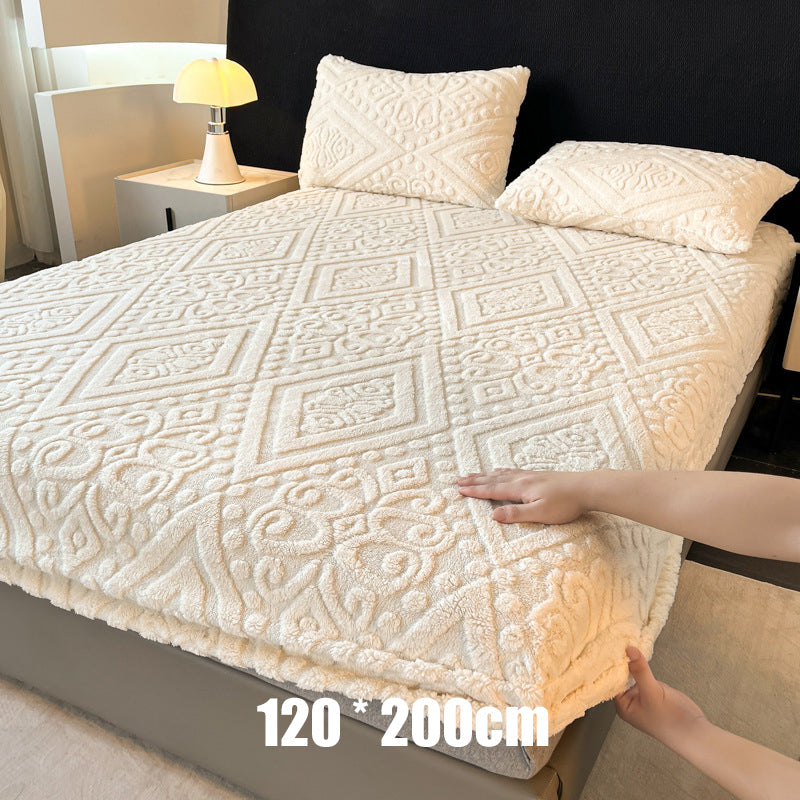 🛏️ 360° elastisk, mykt strikket laken med strikk rundt hele kanten☁️ – Mykt, tettsittende og enkelt å trekke på, koselig komfort til enhver seng ✨