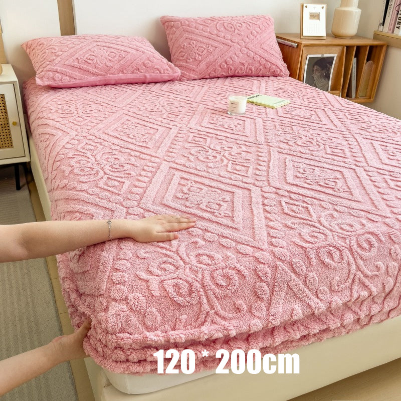 🛏️ 360° elastisk, mykt strikket laken med strikk rundt hele kanten☁️ – Mykt, tettsittende og enkelt å trekke på, koselig komfort til enhver seng ✨