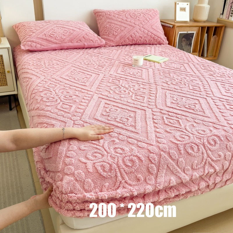 🛏️ 360° elastisk, mykt strikket laken med strikk rundt hele kanten☁️ – Mykt, tettsittende og enkelt å trekke på, koselig komfort til enhver seng ✨