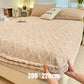 🛏️ 360° elastisk, mykt strikket laken med strikk rundt hele kanten☁️ – Mykt, tettsittende og enkelt å trekke på, koselig komfort til enhver seng ✨