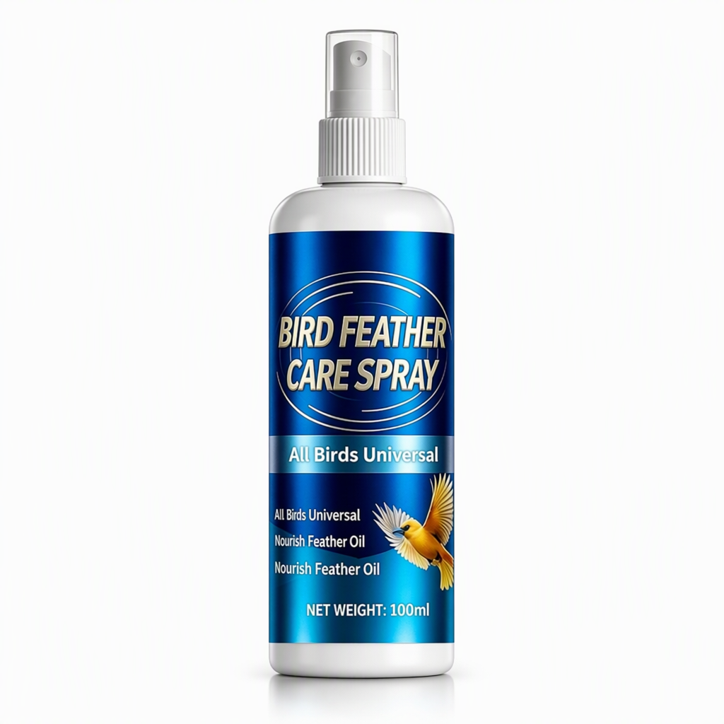 Pleie- og luktnøytraliserende spray for fuglefjær