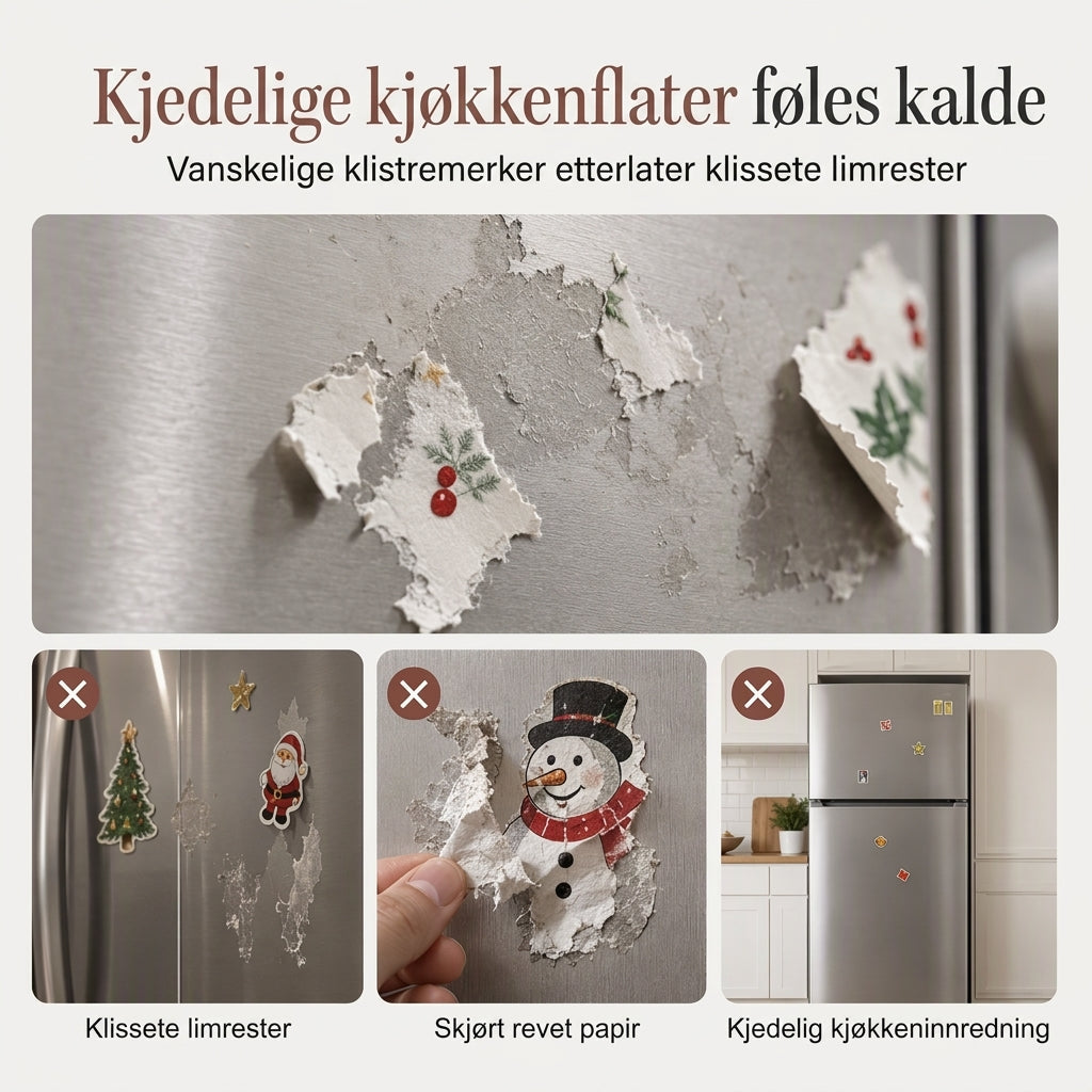 Juletegneserie kjøleskapsmagneler