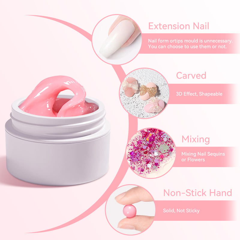 🥳SOMMERENS SPESIALTILBUD💞OVER 50 000 SOLGTE!🔥Gel til negleforlengelse💅