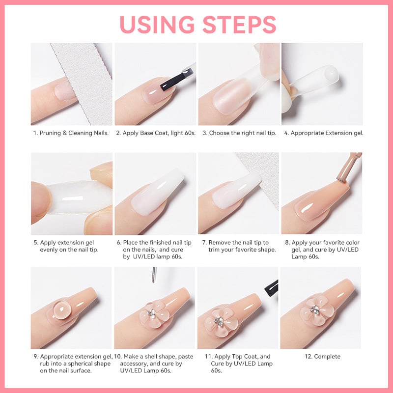 🥳SOMMERENS SPESIALTILBUD💞OVER 50 000 SOLGTE!🔥Gel til negleforlengelse💅
