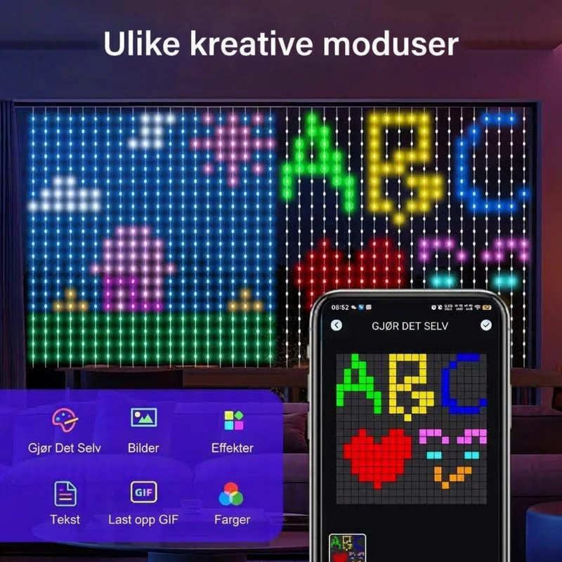 🎁💥Siste sjanse – 50 % rabatt!!⚡Vanntett LED-lysgardin