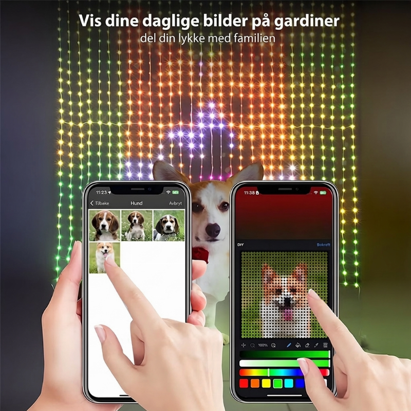 🎁💥Siste sjanse – 50 % rabatt!!⚡Vanntett LED-lysgardin