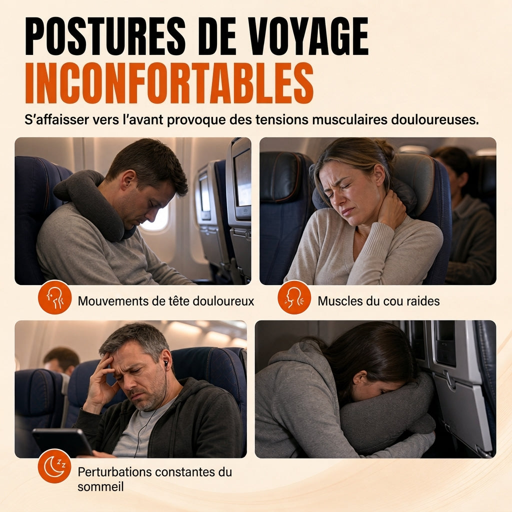⏰Sett bestående av en integrert reisehodeplagg i memory foam og en 3D-søvnmaske som blokkerer lys, til bruk som nakkestøtte på reise