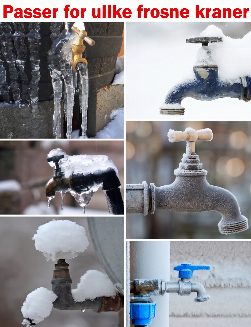 🎁 KJØP 1, FÅ 1 GRATIS❄️ Vannkranbeskyttelse med snøring – vinterbestandig frostbeskyttelse for utendørs vannkraner, varmt og vanntett