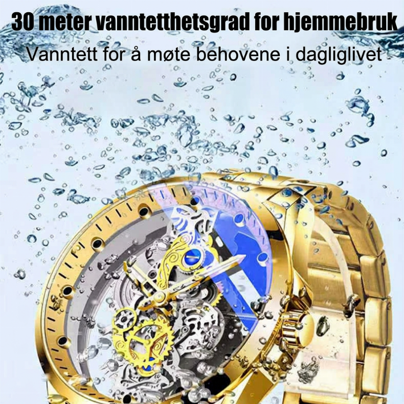 ⏳Kun for en kort tid – 50% RABATT ⏰Populære automatiske turbilhorn-ur i dobbeltsidig skjelettdesign med ikke-mekanisk bevegelse (50% rabatt under Double Eleven-arrangementet!!!)