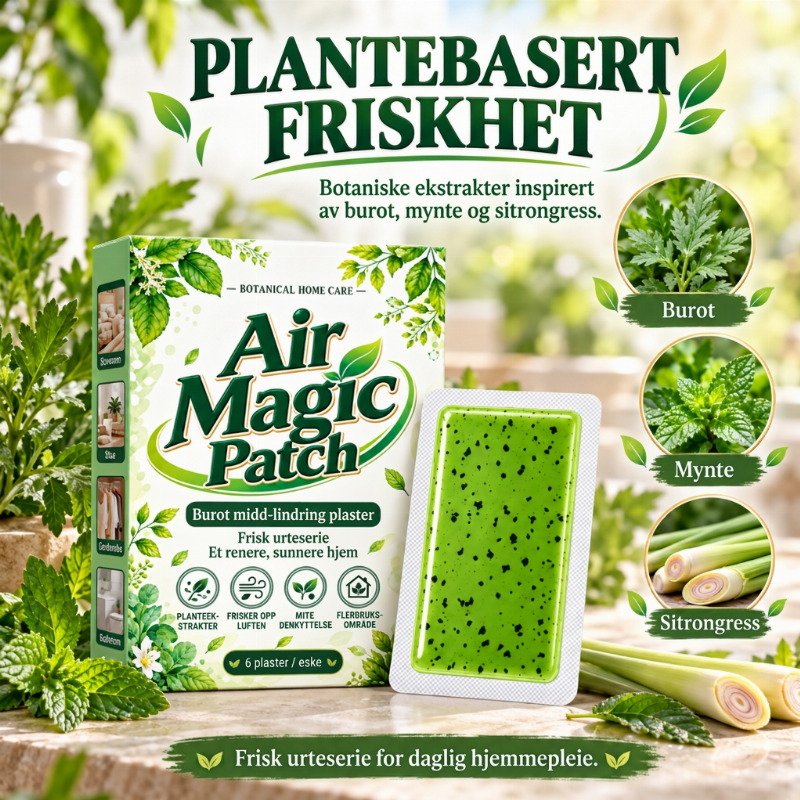 Langtidsvirkende plaster for lindring av symptomer forårsaket av mugwortmidd – 1 pakke (6 plaster)