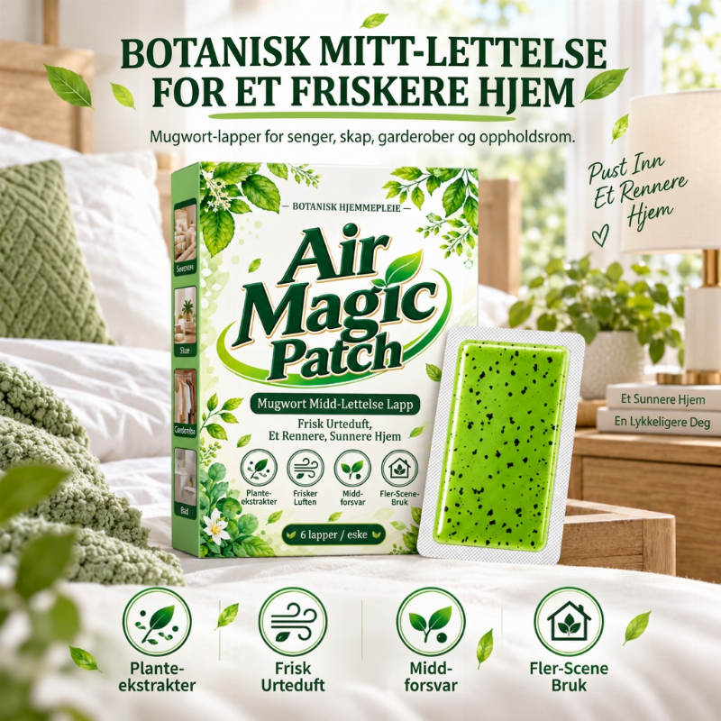 Langtidsvirkende plaster for lindring av symptomer forårsaket av mugwortmidd – 1 pakke (6 plaster)