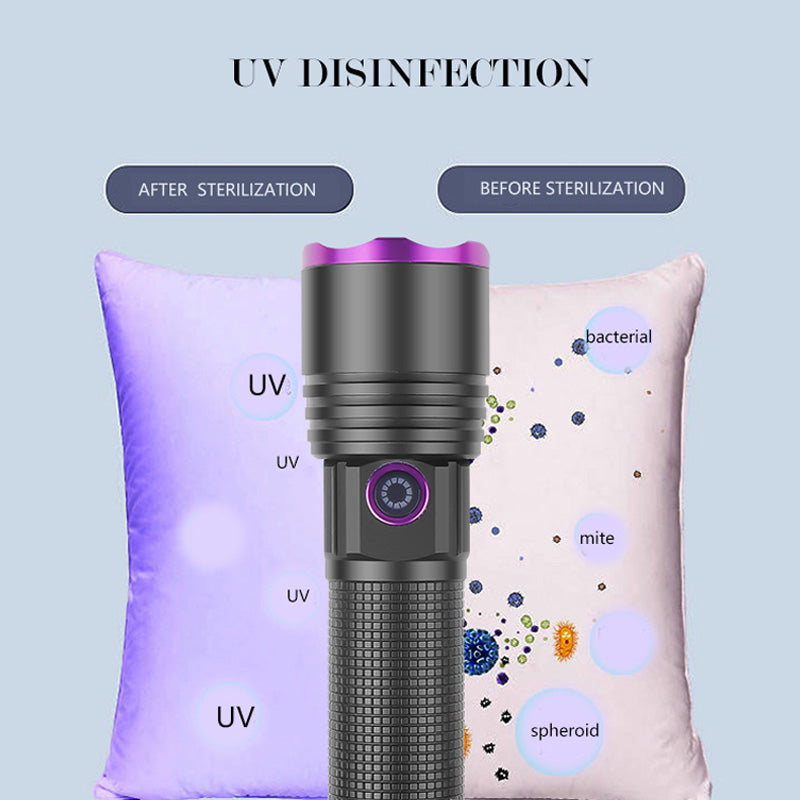 Rechargeable Multi-Function UV Flashlight