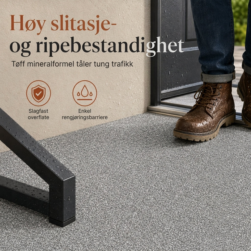Marmor-look teksturert belegg for innvendige og utvendige vegger og gulv