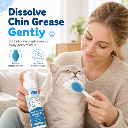 Gentle Pet Black Chin rensemousse for katter og hunder – trygge ingredienser og enkel å bruke
