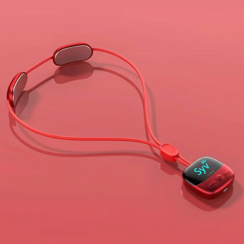 🔥50 % rabatt🔥💞50K+ solgt! 🧘‍♀️💆 50% rabatt! Halsmassasjehenger – bærbar design, 3 varmenivåer og 9 intensiteter smelter bort stivhet. Ingen flere smertestillende – milde elektriske pulser avslapper dypt nakkemuskler naturlig! 🔥💚