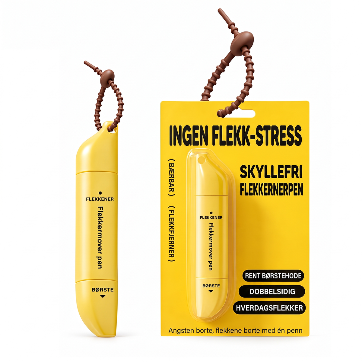⏰🔥Kjøp 1 få 1 gratis-BEGRENSET TID: bare 92.99kr!💧Bærbar flekkfjernerpenne med to hoder