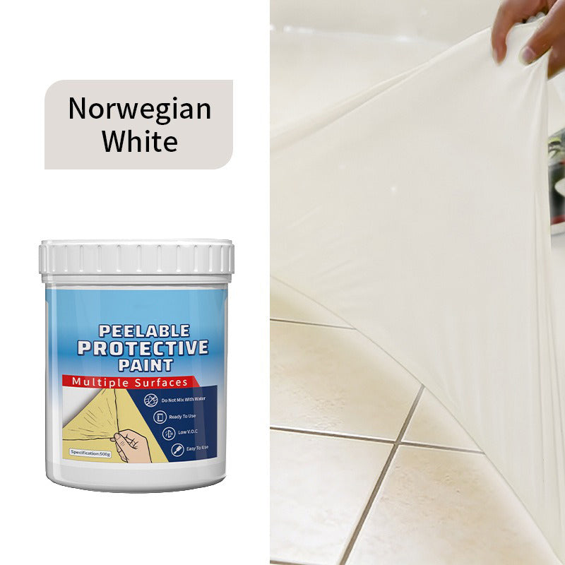 Vannbasert, avskallbart beskyttende belegg