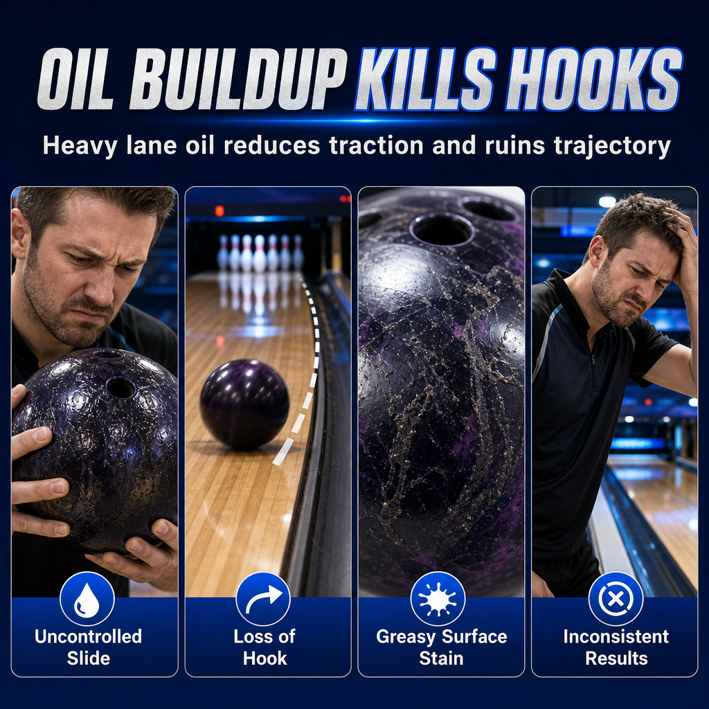 Rengjøringsbørste for bowlingkuler