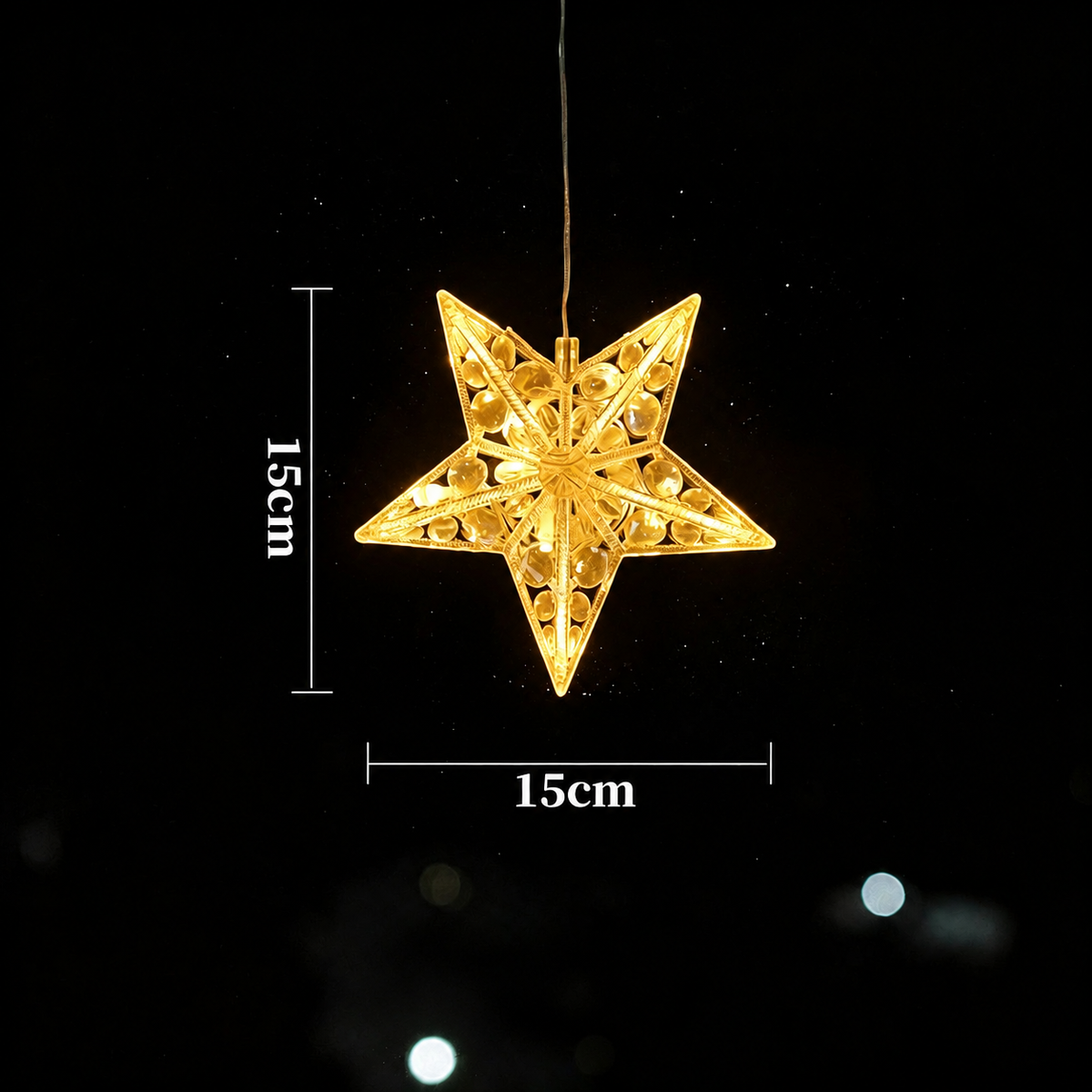 Battery-Operated LED Christmas Window Lights