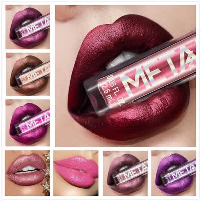 12 farger skinnende og langvarig vanntett fargerik lipgloss