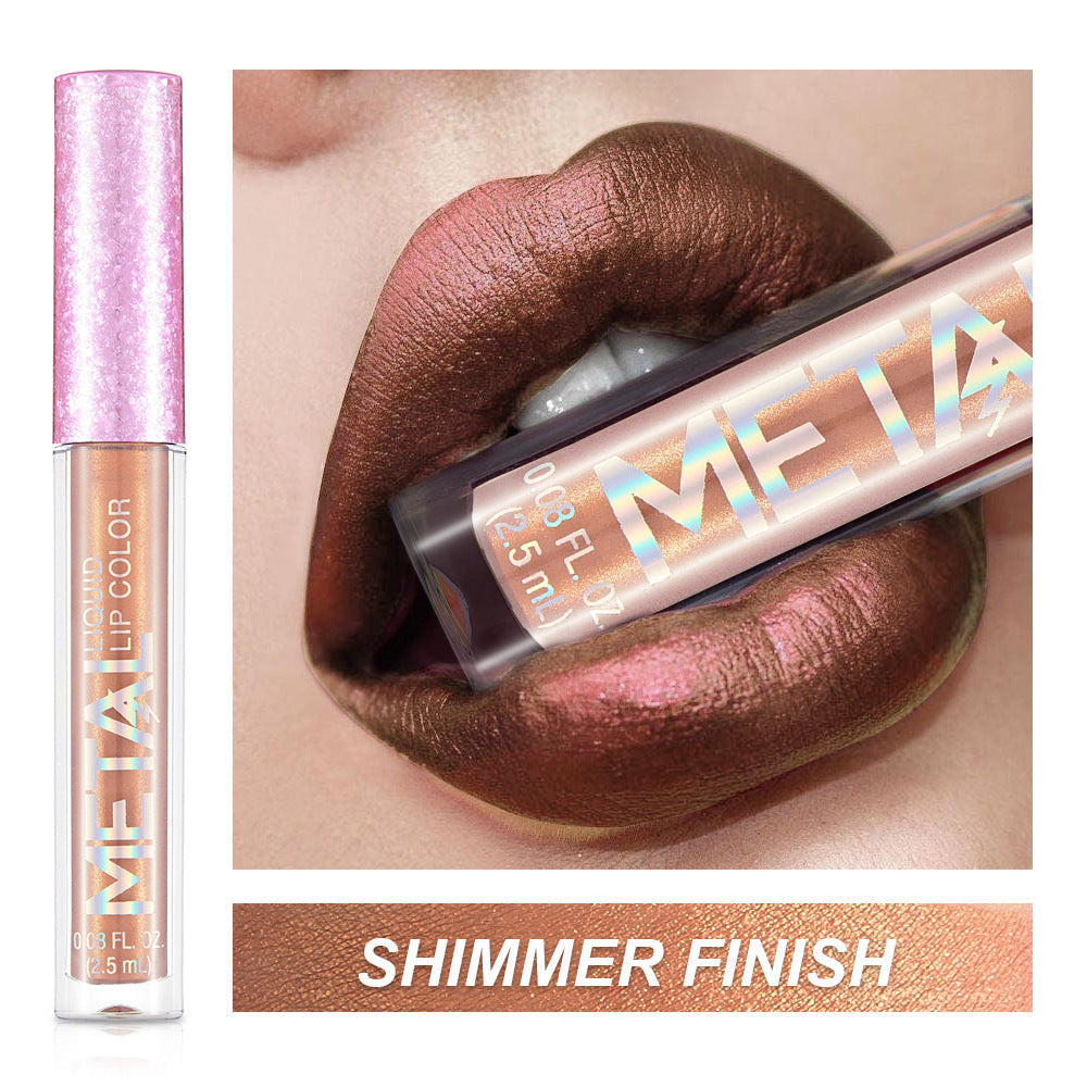 12 farger skinnende og langvarig vanntett fargerik lipgloss