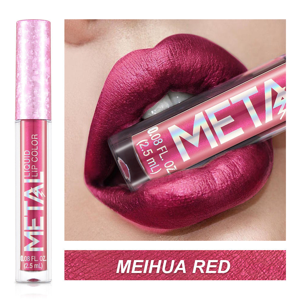 12 farger skinnende og langvarig vanntett fargerik lipgloss