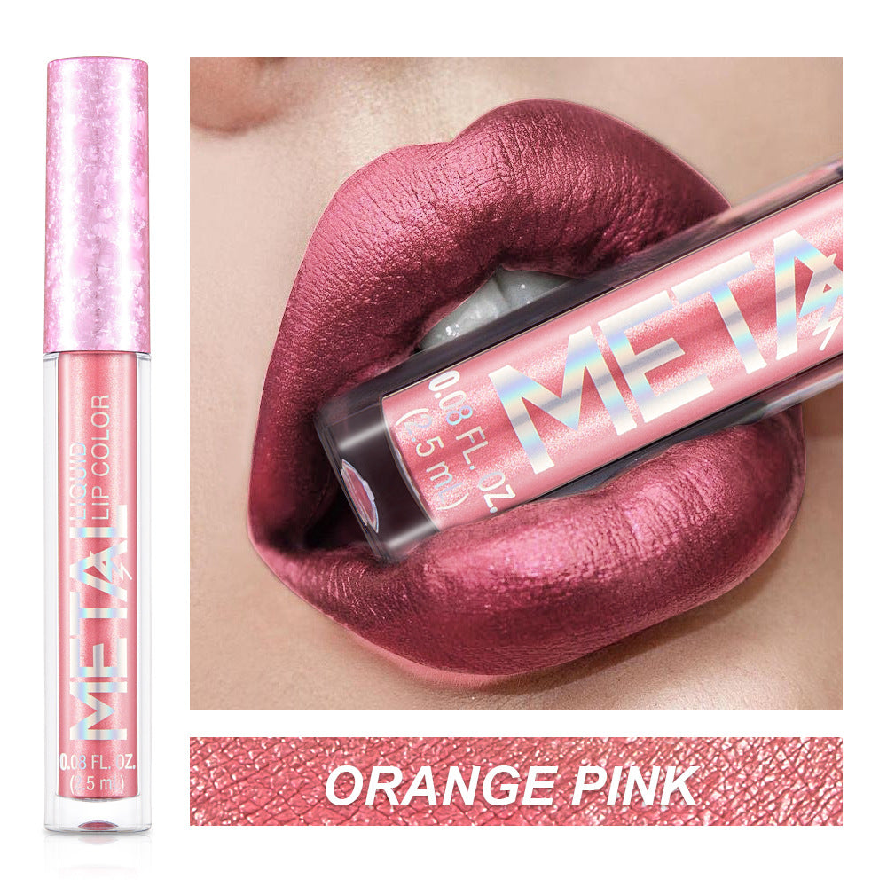 12 farger skinnende og langvarig vanntett fargerik lipgloss