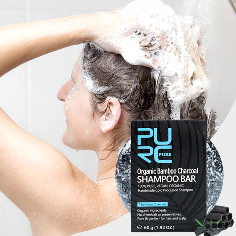 Håndlaget Bamboo Charcoal Natural Shampoo Soap