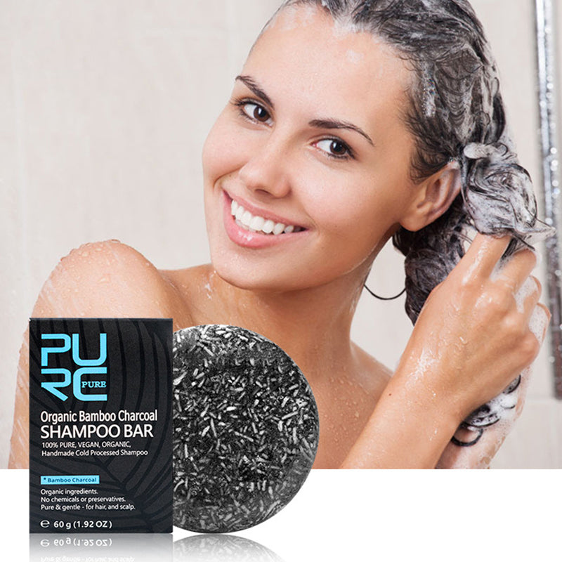 Håndlaget Bamboo Charcoal Natural Shampoo Soap