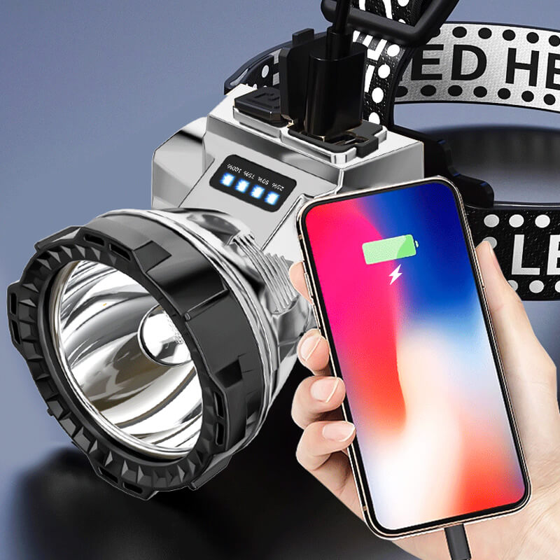 Ultra Bright oppladbar hodelykt
