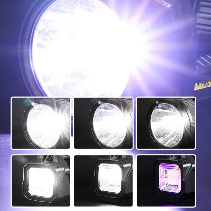 Super Bright Dobbelthode Spotlight bærbar lommelykt
