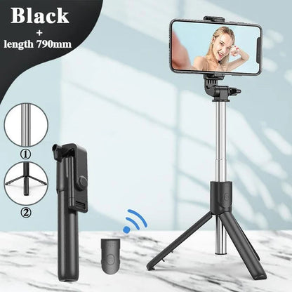 2022 Ny 6 i 1 trådløs Bluetooth Selfie Stick