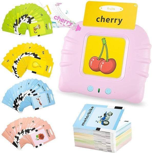 Hørbar Flashcard-enhet + Flashcards for barn