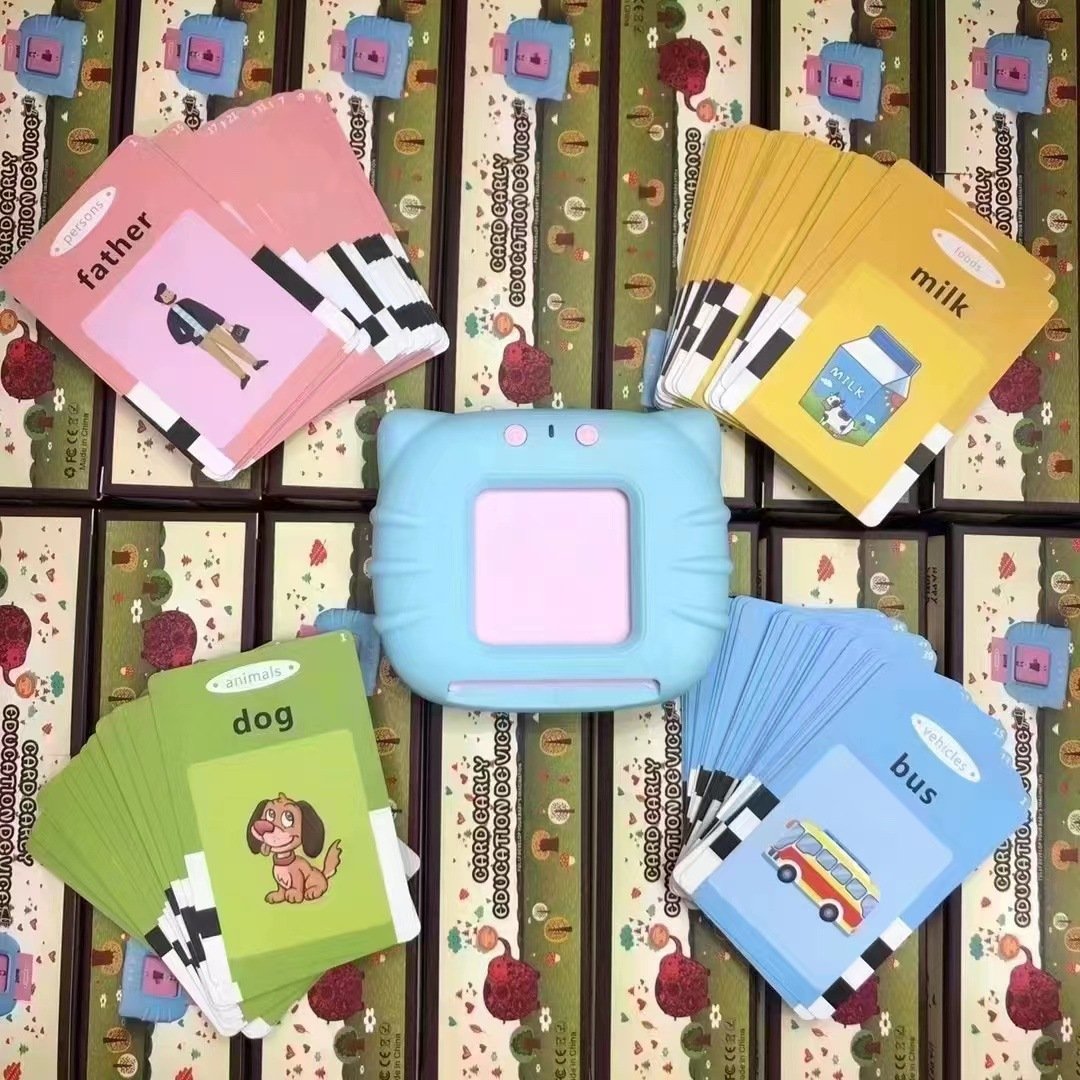 Hørbar Flashcard-enhet + Flashcards for barn