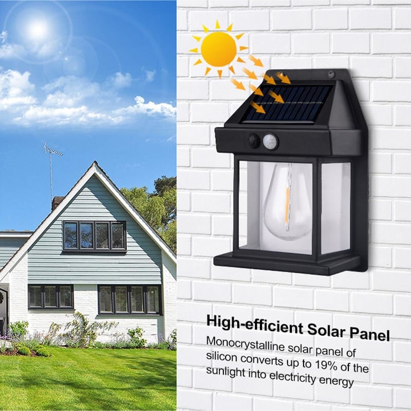 2026 ny utendørs solcellevegglampe