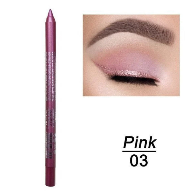Langvarig fargelagt eyeliner