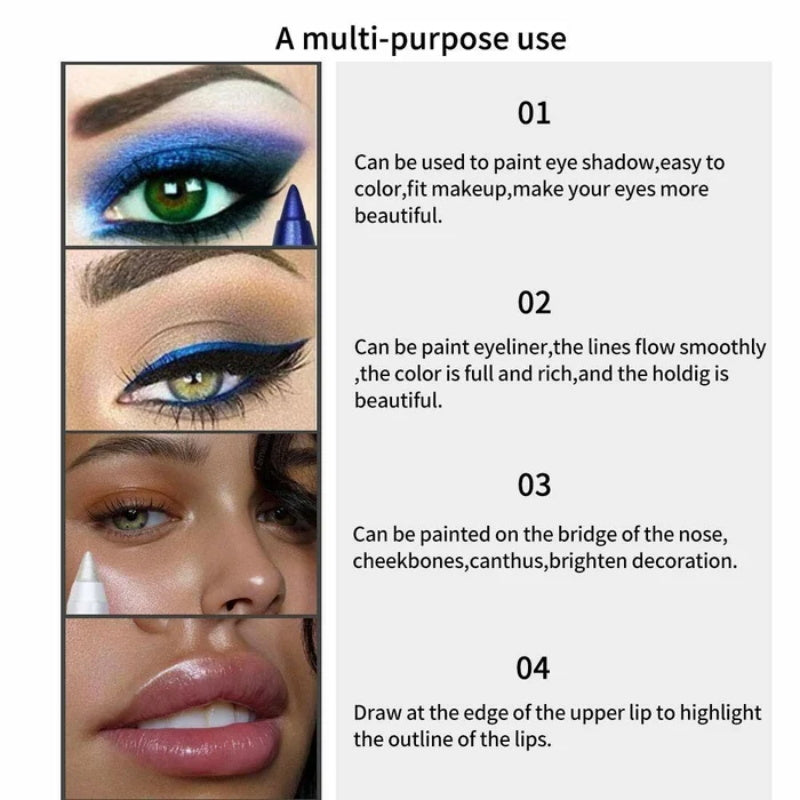 Langvarig fargelagt eyeliner