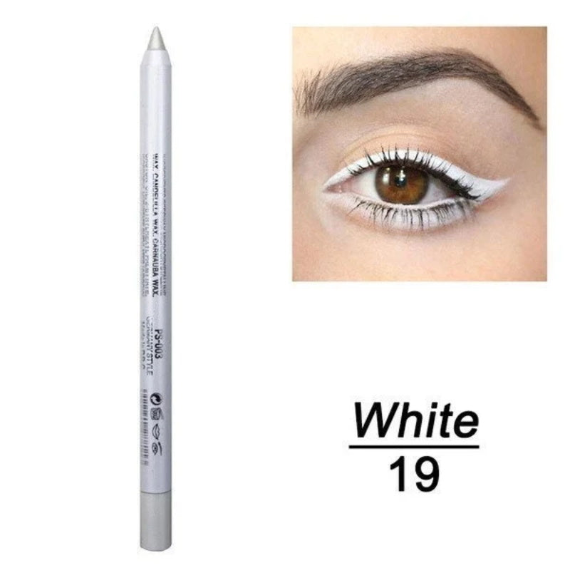 Langvarig fargelagt eyeliner