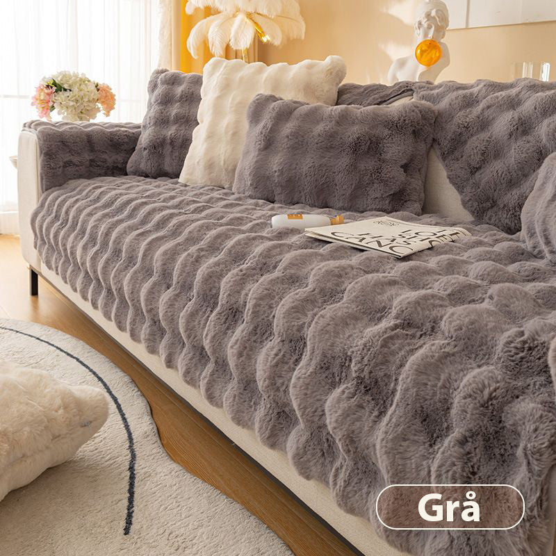 ✨Gratis levering✨Pousbo® Tykt kaninplysj-sofatrekk
